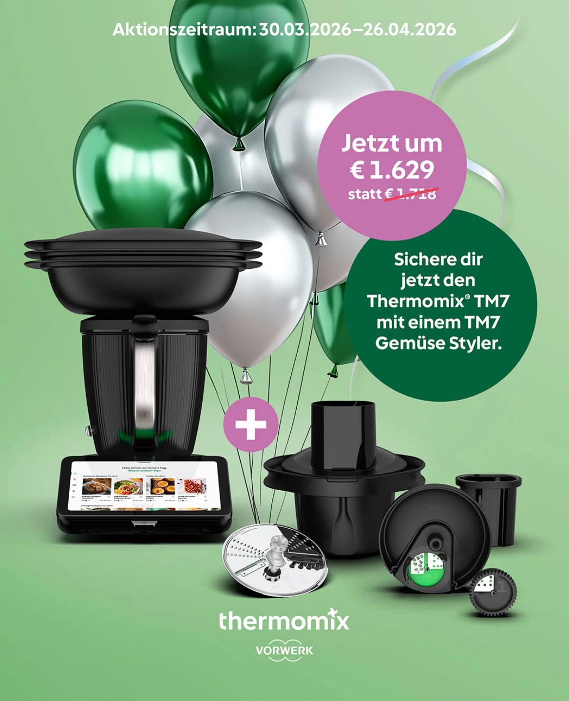 Thermomix TM7 mit TM7 Gemüse Styler