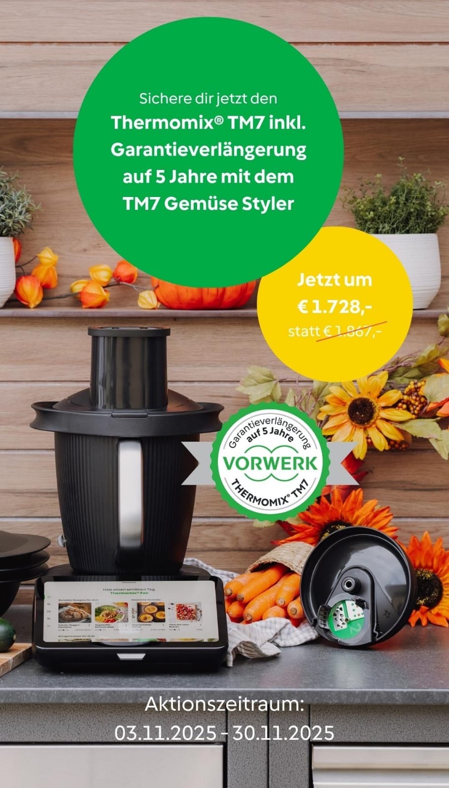 TM7 + Gemüsestyler + Garantieverlängerung